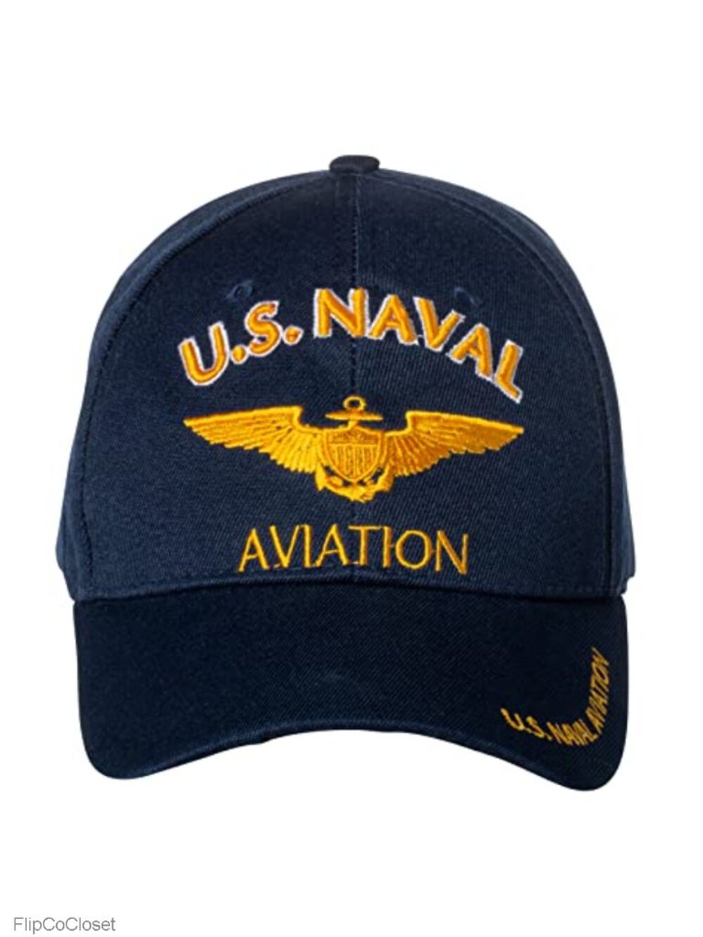 US Navy Naval Aviation Baseball Cap - 100% Acrylic Embroidered Adjustable